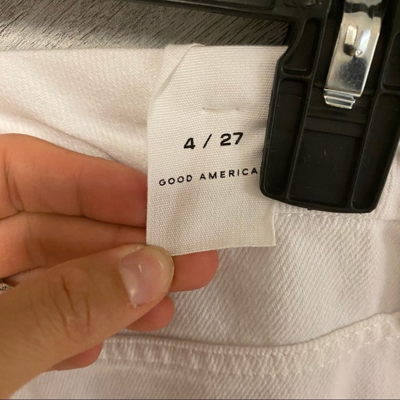 GOOD AMERICAN | Good American Good Boy Wrap Jeans White Size 4 - Picture 9 of 15